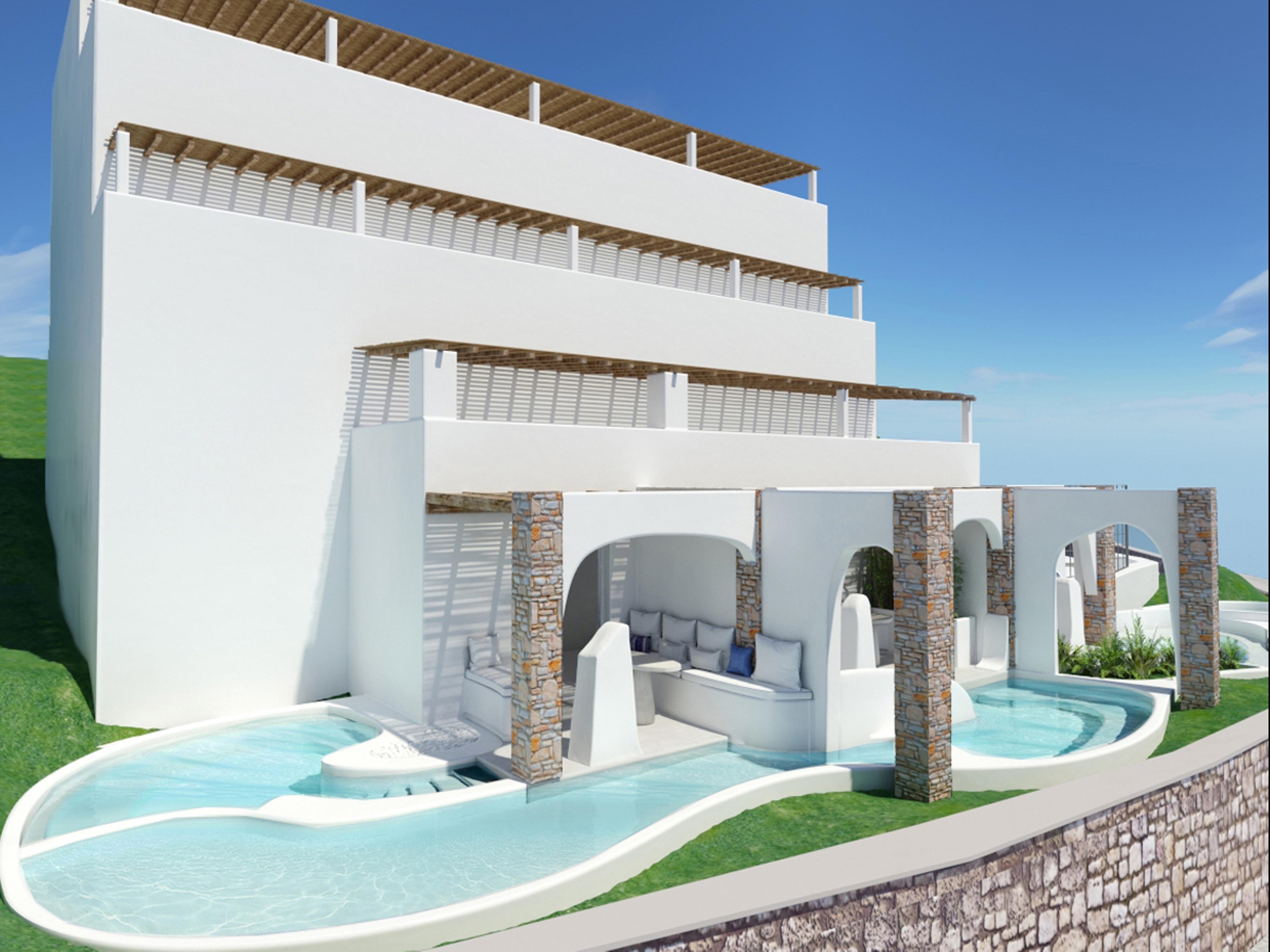 Aloni Hotel & Suites Piso Livadi Exterior foto